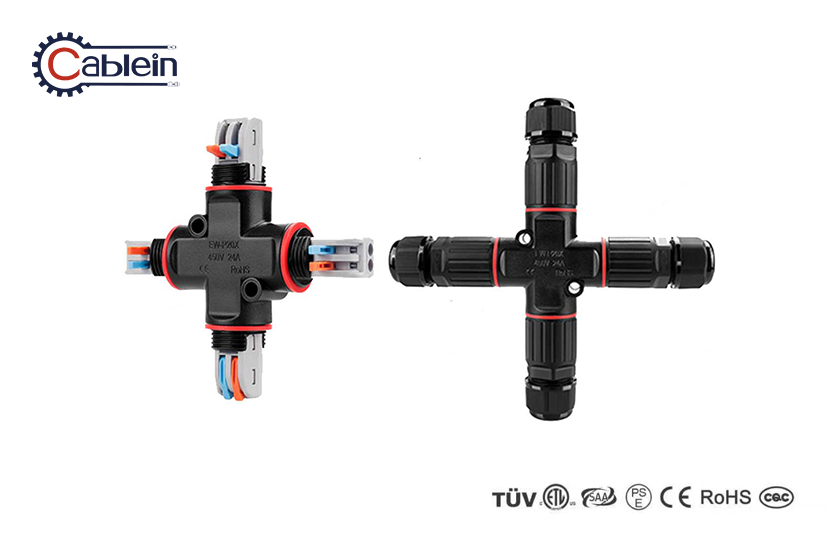 M20 Cross Connector 4 Way Cable Extender